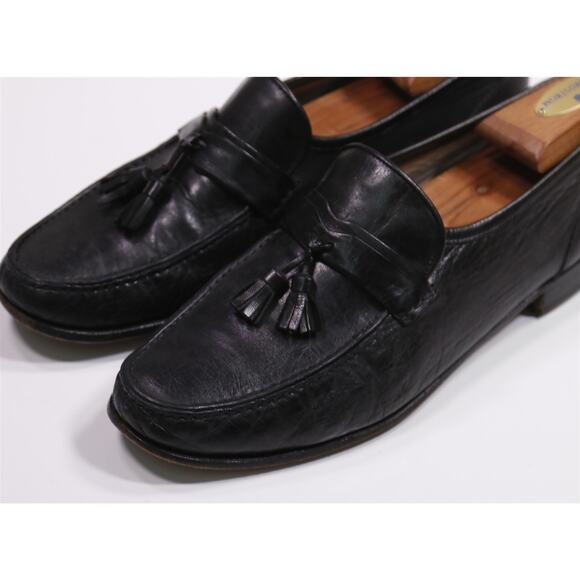 Bally Mens Carter Vintage Black Soft Leather Tassel Loafers US 10 main image 9
